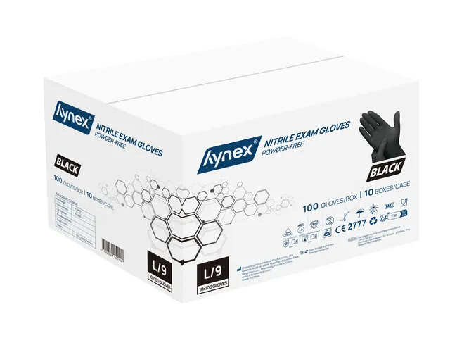 Gant Hynex L Nitrile 100 pièces noir