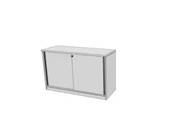 schuifdeurkast,HxBxD 720x1200x445mm,Bl-wit