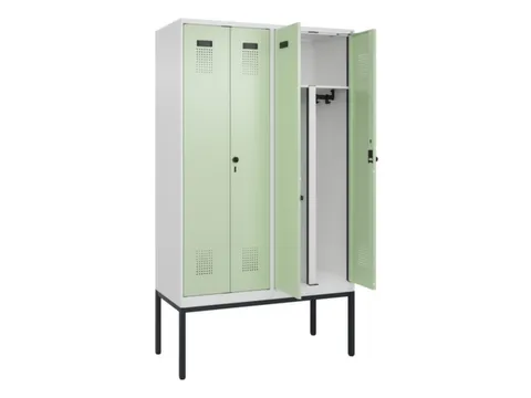 PBM-locker,HxBxD 2120x1200x500mm,4vak,vak B 300mm,draaigrendel