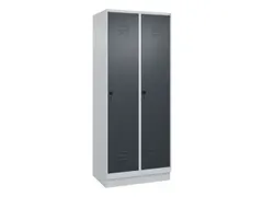 locker,HxBxD 1950x800x500mm,2vak,vak B 400mm,draaigrendel,sokkel