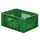 Euronorm Stapelkra Groent 175x400x300mm 14.5l Wopengewerkt/Bodem Gesl.
