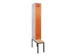 locker met bank,voor scheiding van kleding,HxBxD 2120x300x815mm,1vak