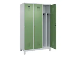 locker voor scheiding van kleding,HxBxD 1950x1200x500mm,3vak