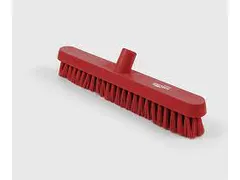 Veegbezem Kunststof 39cm Rood doos 4 stuks