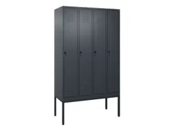 locker,HxBxD 2120x1200x500mm,4vak,vak B 300mm,draaigrendel