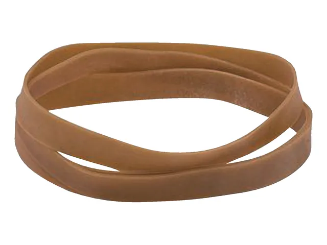 Elastiek Standard Rubber Bands 87 120x10mm 500gr 165 stuks bruin