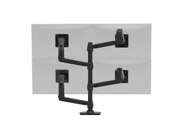 Monitorarm Duo Lx Dual Stacking 2 schermen 40 Inch Zwart