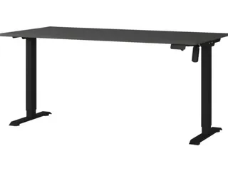 Elektrisch ihv bureau,HxBxD 710-1190x1600x800mm,blad zwart - 1