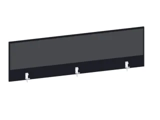 baliepaneel bureau aanbouw achter CC-zwart BN8010-antraciet 1600mm - 1