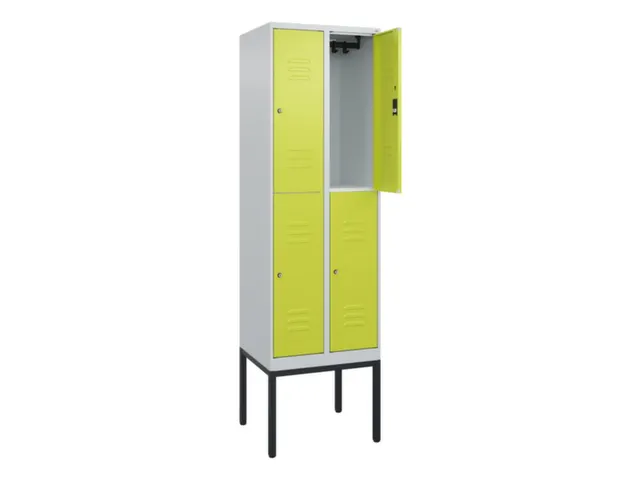 dubbeldekse locker,HxBxD 2120x600x500mm,2x2vak.,vak B 300mm