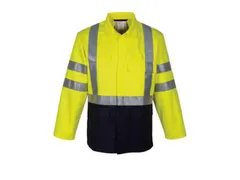 Havep 30008 werkjas, fluo geel/marineblauw, maat 48, per stuk