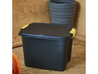 Opbergbox Bankers Box 42 liter met handgrepen robuust zwart - 6