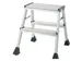 Aluminum ladder 2 treden 45cm 150kg
