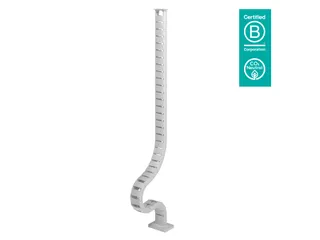 Addit kabelgeleider Wit voor zit-sta Bureau 130cm incl. magneethouder - 1