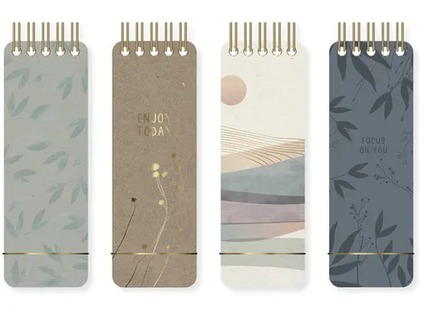 To do blok Soft Scenes 7,5x23cm lijn krimp a 4 stuks assorti. 80 grams