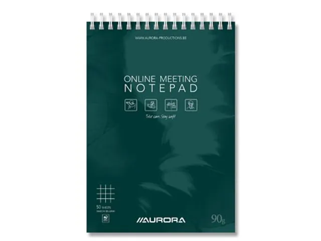 Mano Online Meeting Notepad, ft A5, geruit 5 mm