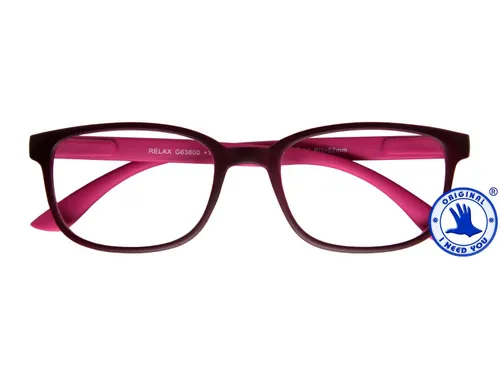 Leesbril I Need You +2.00 dpt Relax rood-roze