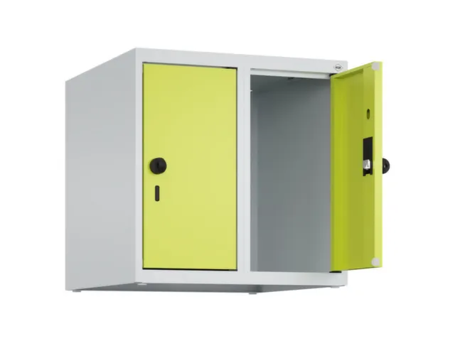 opzetkast,v. locker,2vak.,vak B 250mm,HxBxD 500x500x500mm,vleugeldeur