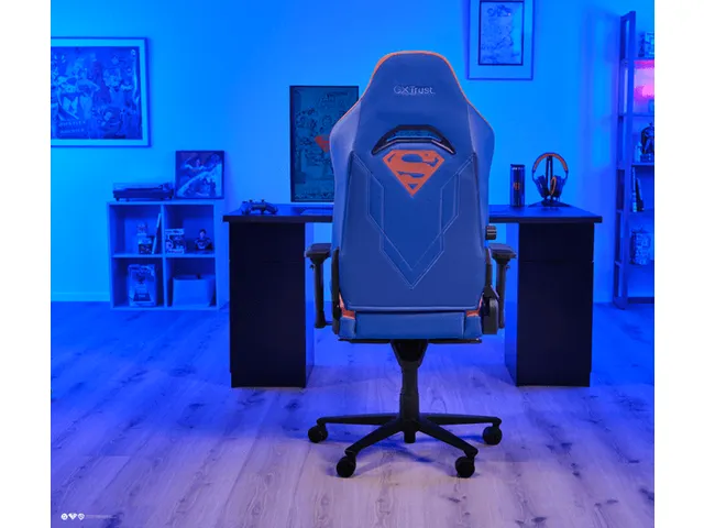 Trust GXT 721SM Ruya Pro Premium Gamingstoel SuperMan Blauw