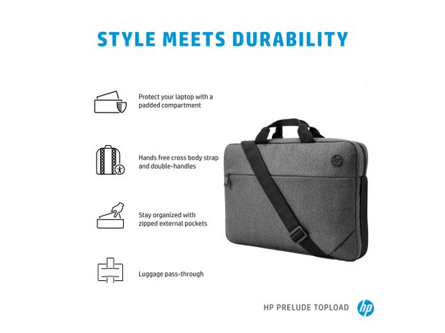 HP Prelude 15.6 inch Topload Laptoptas DiscountOffice.nl