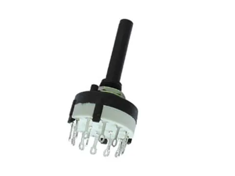 Draaischakelaar 2P / 6 Standen - Soldeeraansluitingen