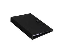 Europel Menumap Linnen A5 6 Tassen Zwart