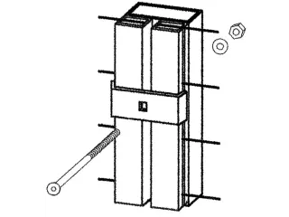 hoekelement,v. scheidingswandsysteem,HxB 2200x480/480mm,RAL7037 - 8