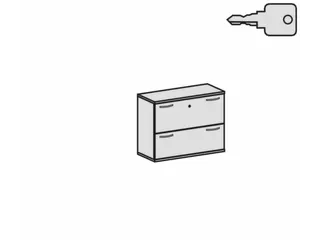 hangmappenkast 770x1000x430mm 2hangmappenframes Onyx+ lichtgrijs - 6
