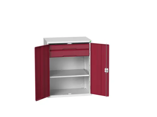 universele kast,HxBxD 1000x800x550mm,1xStalen bodem,2lade(n)