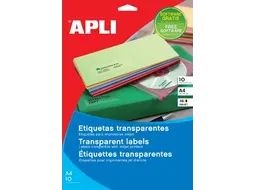 Apli Transparante Etiketten A4 210x297mm
