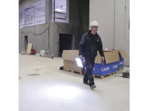 accu-schijnwerper voor in de bouw,behuizing kunststof,66 SMD-led