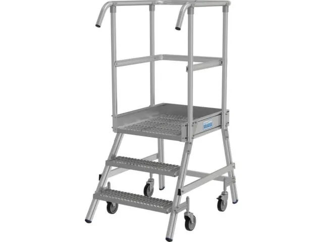 escalier mobile,roulant,estrade H 0,75m,3marches a. revêtement R13,al