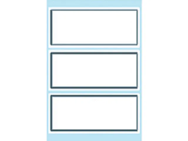 Schrift Etiket Herma 5711 36x80mm Wit met Grijs Kader 18 stuks