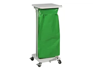 AFvalzakhouder Saekko Boy met deksel en voetpedaal 120 Liter Wit - 1