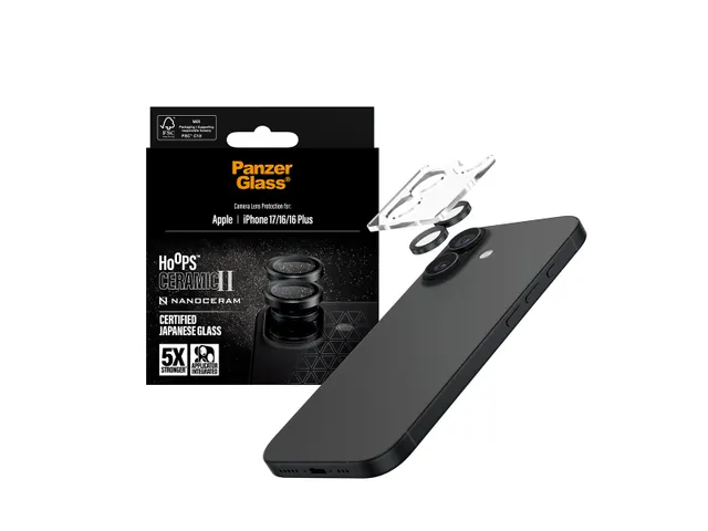 PanzerGlass Hoops Ceramic II Camera Lens Protector iPhone 17 | iP