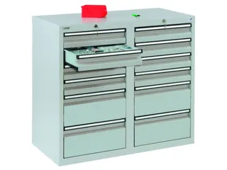 ladekast,HxBxD 900x1000x500mm,12lade(n),centr. vergrendeling - 2
