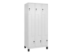 Z-garderobekast,HxBxD 1950x900x500mm,vak B 150/300mm,draaigrendel