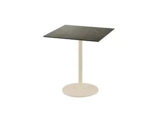 bistrotafel,HxBxD 730x700x700mm,rechthoekig,schotelvoet zandkleuren - 1