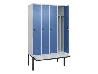 locker voor scheiding van kleding,HxBxD 2120x1200x815mm,4vak - 2