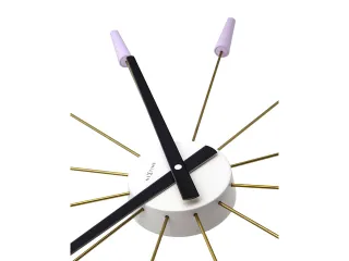 Wandklok NeXtime Plug Inn 58cm lavendel RVS - 5