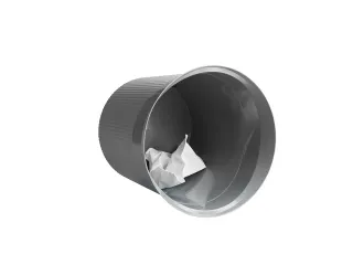 Papierbak HAN Re-LOOP,13 liter rond, grijs 100% gerecycled materiaal - 2