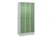 locker voor scheiding van kleding,HxBxD 1950x900x500mm,3vak