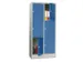 armoire multicases,HxlxP 1850x800x500mm,RAL7035,face avant RAL5012