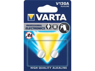 Batterij Varta knoopcel V13GA alkaline blister à 2 stuks - 2