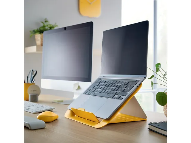 Laptopstandaard Leitz Ergo Cosy verstelbaar recyled geel