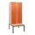 locker met bank,HxBxD 1950x800x815mm,2vak,vak B 400mm,draaigrendel