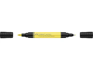Tekenstift Faber-Castell Pitt Artist Pen duo marker 104 licht geel gla - 3