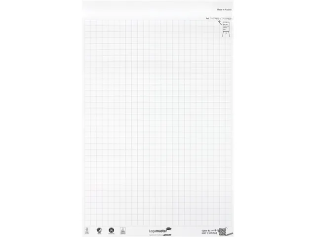 Legamaster SKETCH ECO Flipoverpapier 98x65cm Raster 5x 20vel