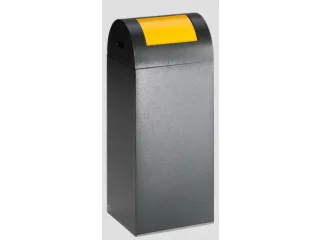 Afvalverzamelaar Zelfblussend 60 Liter 800X320X320Mm Klemring Geel - 1