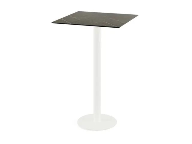 statafel,HxBxD 1090x700x700mm,rechthoekig,schotelvoet wit